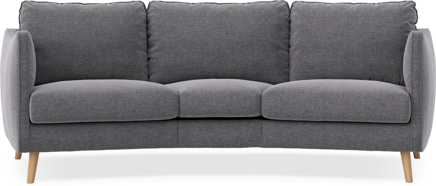 Madison - 3-sits soffa svängd, 70 cm - Grå