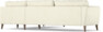 Bridge - Hörnsoffa, 3+2-sits - Vit