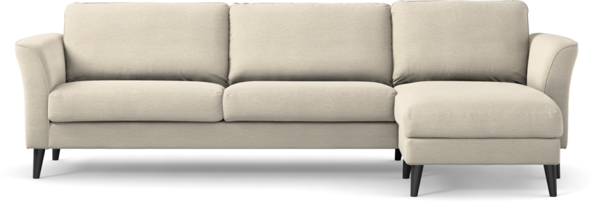 Bridge - 3-sits soffa med schäslong höger - Beige