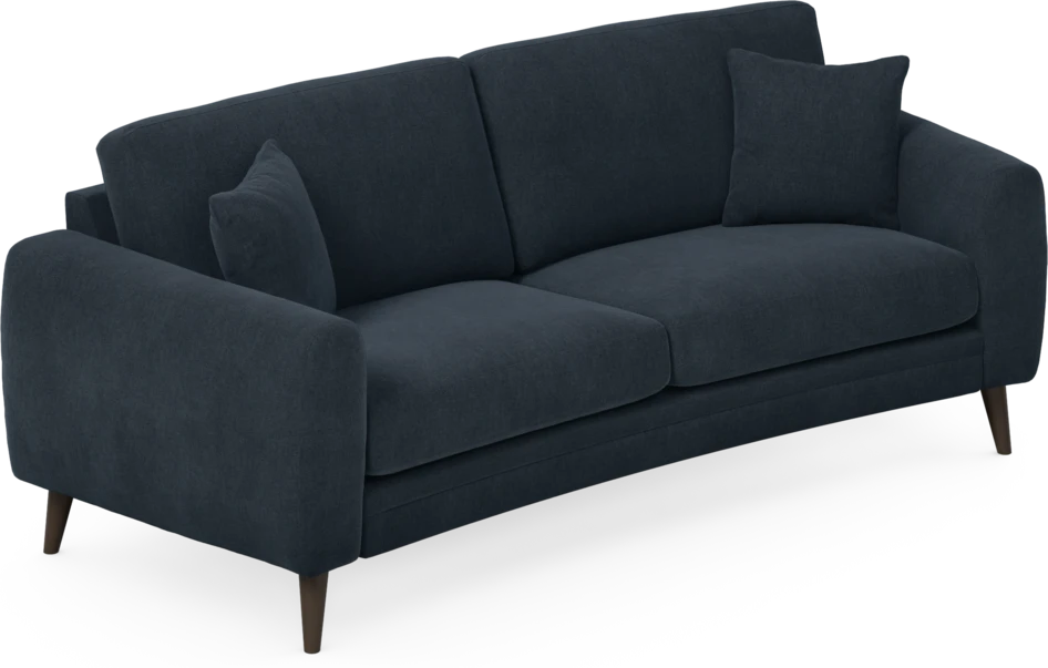 Eden - 2,5-sits soffa svängd - Blå