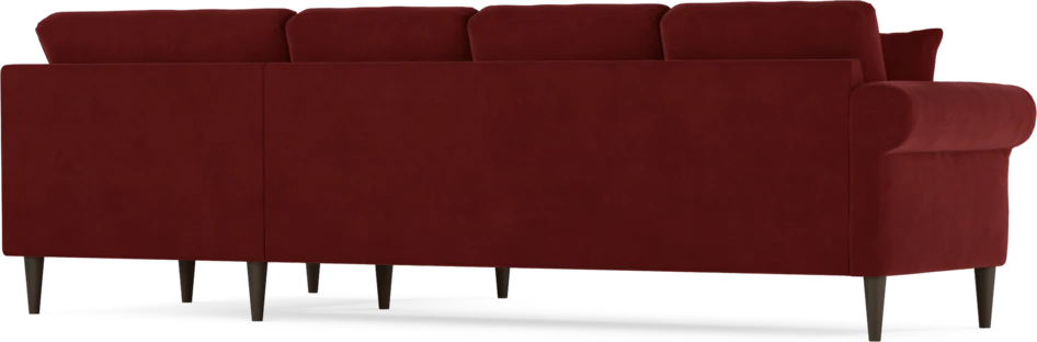 Eden - Hörnsoffa, 3+1-sits - Röd
