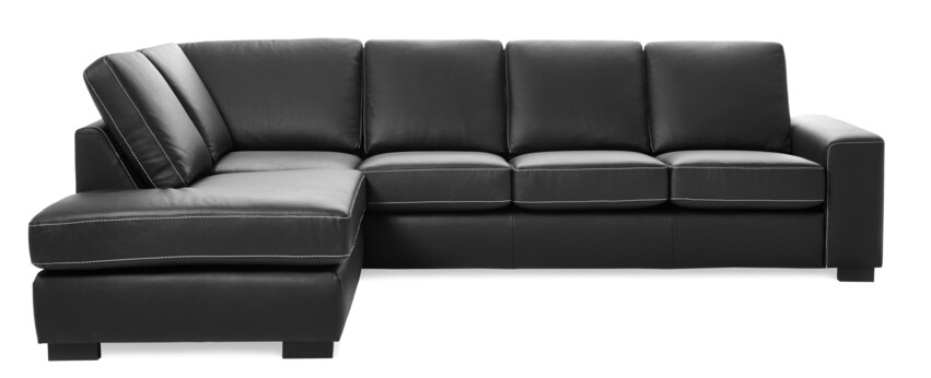 Sit Down - 3-sits soffa med divan vänster - Svart