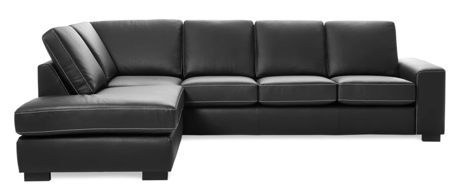 Sit Down - 3-sits soffa med divan vänster - Svart