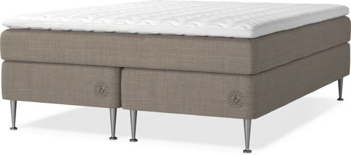 Asperö, Kontinentalsäng, dubbelsäng med bäddmadrass Asperö och sängben