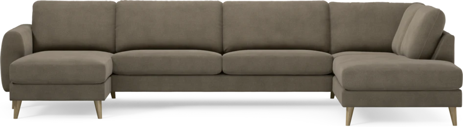 Bridge - 3-sits soffa med schäslong vänster och divan höger - Beige