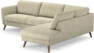 Bridge - 3-sits soffa med divan höger - Beige