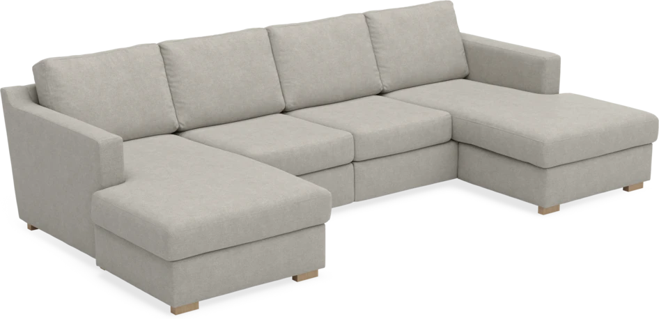 Friday - 2-sits soffa med två schäslonger - Beige
