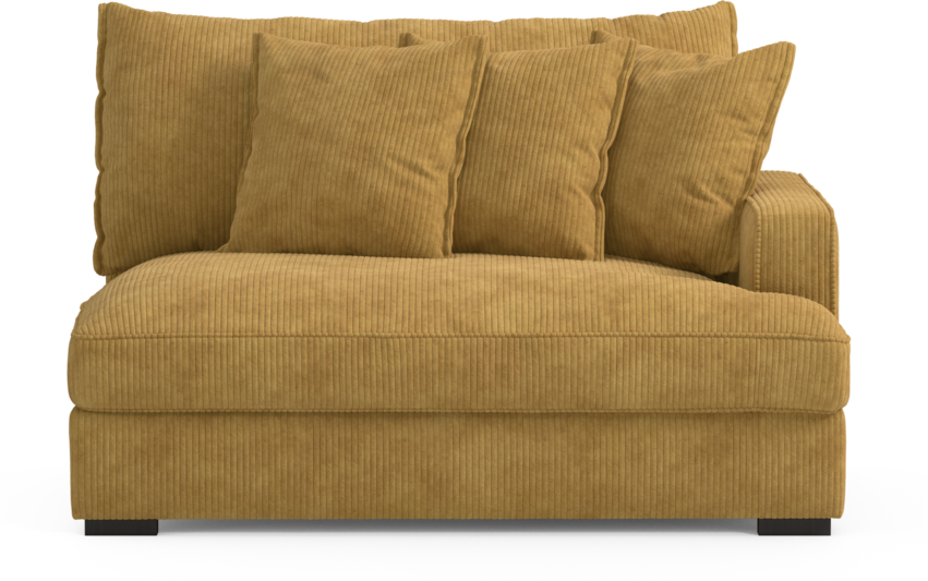 Rossi - 2-sits med armstöd höger - Gul