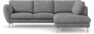 Madison - 2-sits soffa med divan höger - Vit