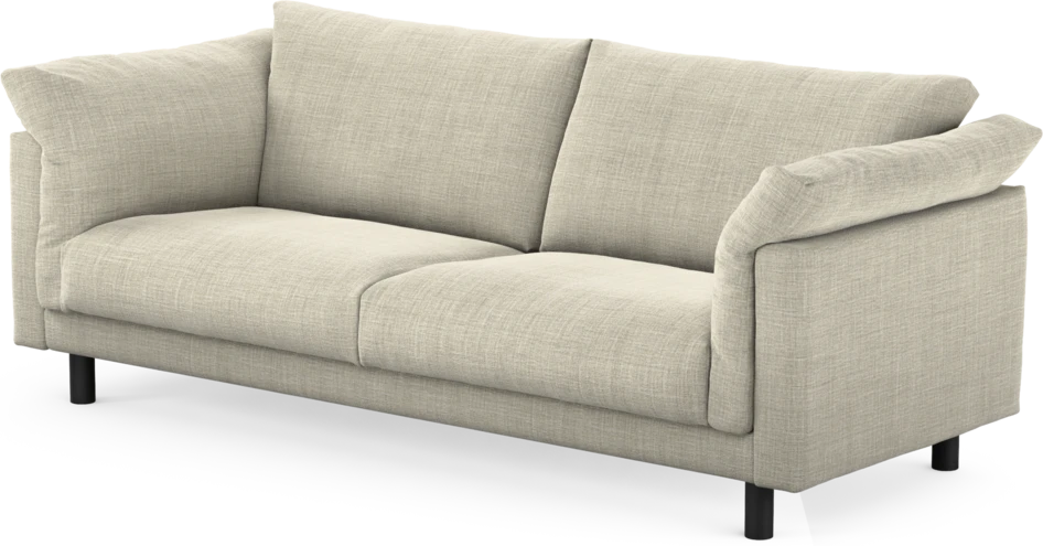 Cherrie - 3-sits soffa, fast klädsel - Beige