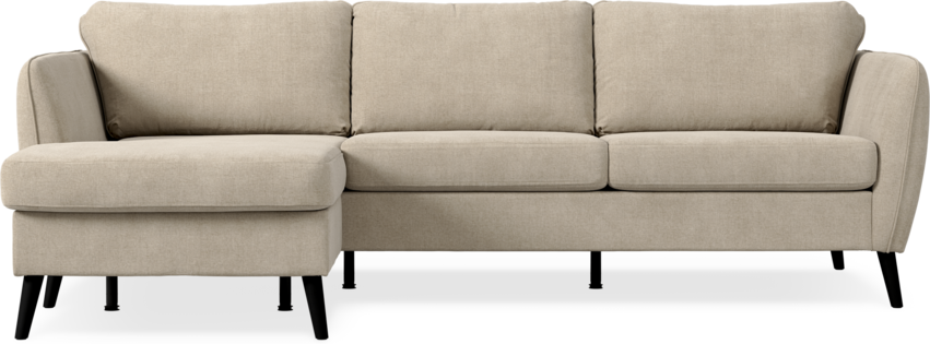 County - 3-sits soffa med flyttbar schäslong - Beige