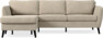 County - 3-sits soffa med flyttbar schäslong - Beige