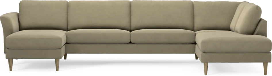 Bridge - 3-sits soffa med schäslong vänster och divan höger - Beige