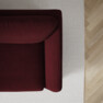Madison Lux - 2-sits soffa med divan höger - Röd