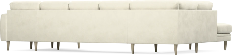 Eden - 3-sits soffa med divan vänster och schäslong höger - Vit
