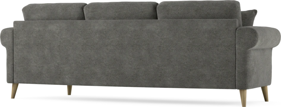 Eden - 3-sits soffa svängd - Grå