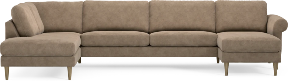 Bridge - 3-sits soffa med divan vänster och schäslong höger - Beige
