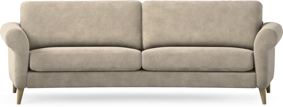 Bridge - 3-sits soffa svängd - Beige