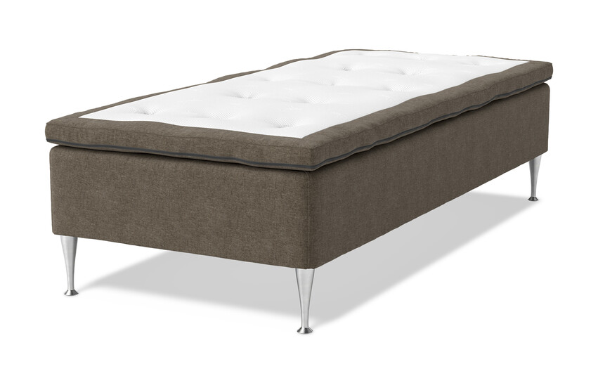 Sense Delux - Ramsäng, enkelsäng med bäddmadrass Sleep Delux - Brun