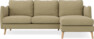 Madison Lux - 2-sits soffa med schäslong höger - Gul