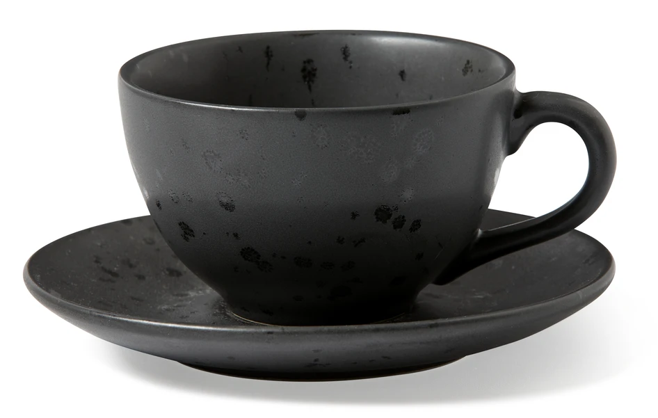 Bitz - Kopp med fat, 22 cl - Svart