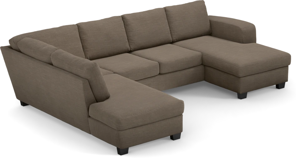 Friday - 3-sits soffa med divan vänster och schäslong höger - Brun