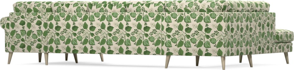 Eden - 3-sits soffa med divan vänster och schäslong höger - Flerfärgad