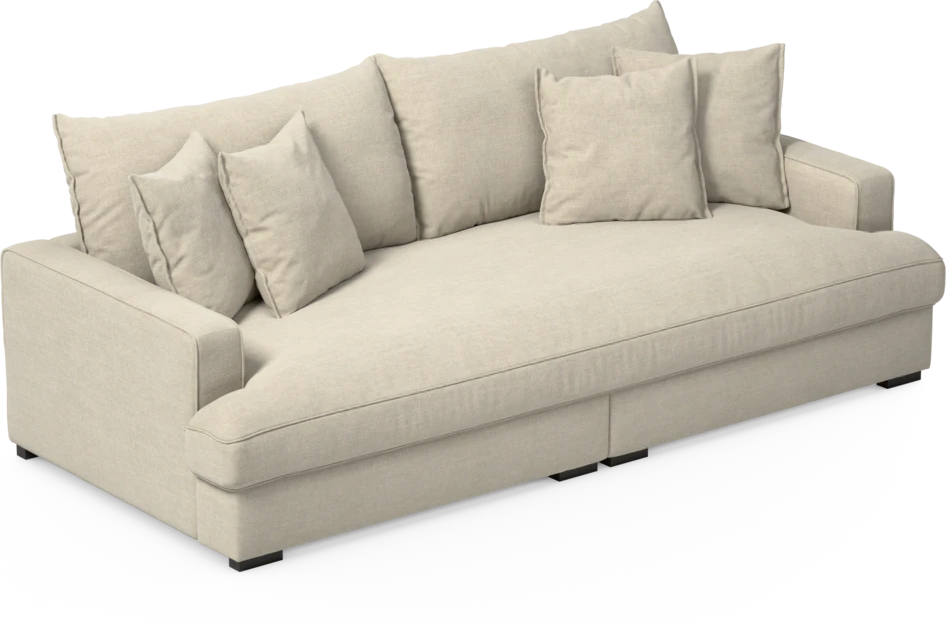 Rossi - 3-sits soffa, hel dyna - Beige