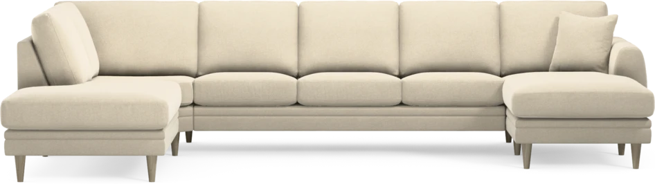 Eden - 3-sits soffa med divan vänster och schäslong höger - Beige