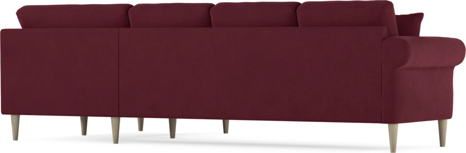 Eden - Hörnsoffa, 3+1-sits - Röd