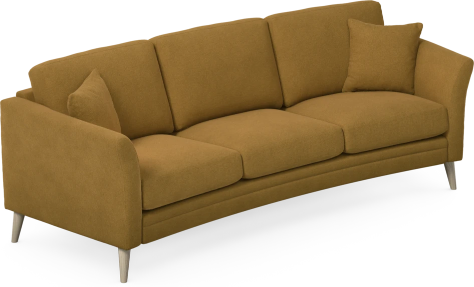 Eden - 3-sits soffa svängd - Gul