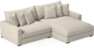Rossi - 2-sits soffa med schäslong XL höger - Beige