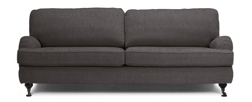 Oxford - 3-sits soffa, fast klädsel - Grå