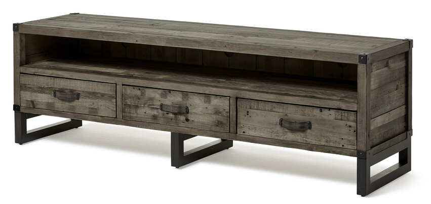 Woodenforge - Tv-bänk, B 175 cm - Grå