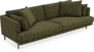 Harper - 4-sits soffa - Grön