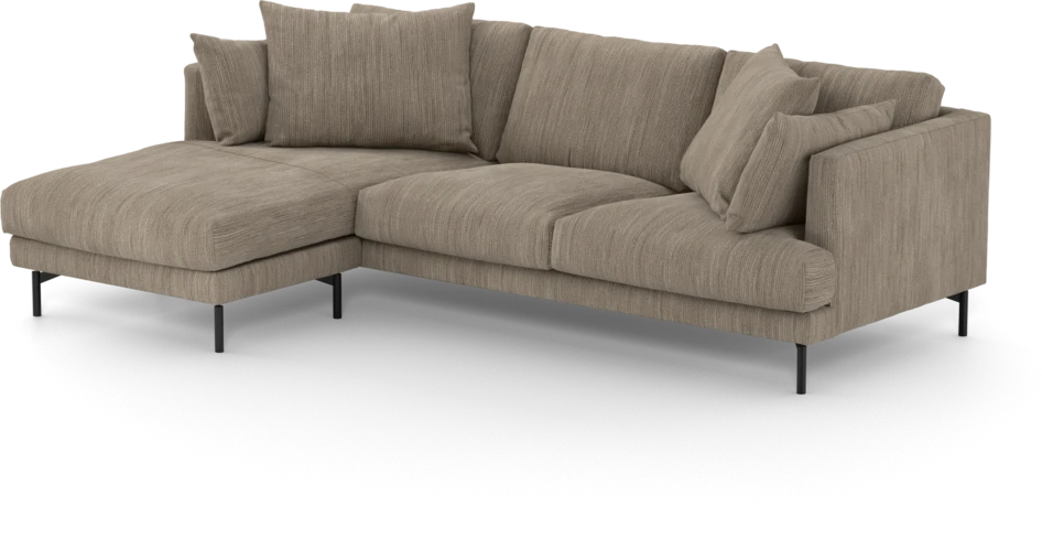 Harper - 4-sits med schäslong vänster - Beige