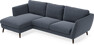 Madison Lux - 2-sits soffa med schäslong vänster - Blå