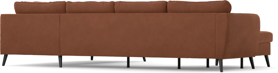 County - 3-sits soffa med schäslong vänster och divan höger - Orange