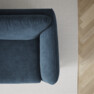 Madison Lux - 2-sits soffa med schäslong vänster - Blå