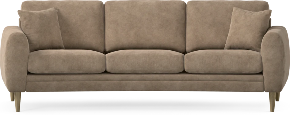 Eden - 3-sits soffa svängd - Beige