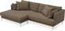 Harper - 4-sits med schäslong XL vänster - Brun