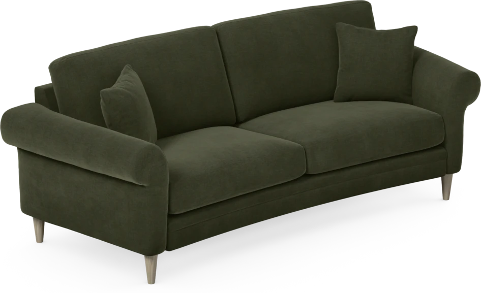 Eden - 2,5-sits soffa svängd - Grön