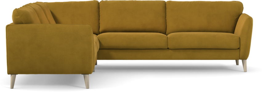 Bridge - Hörnsoffa, 2+3-sits - Gul