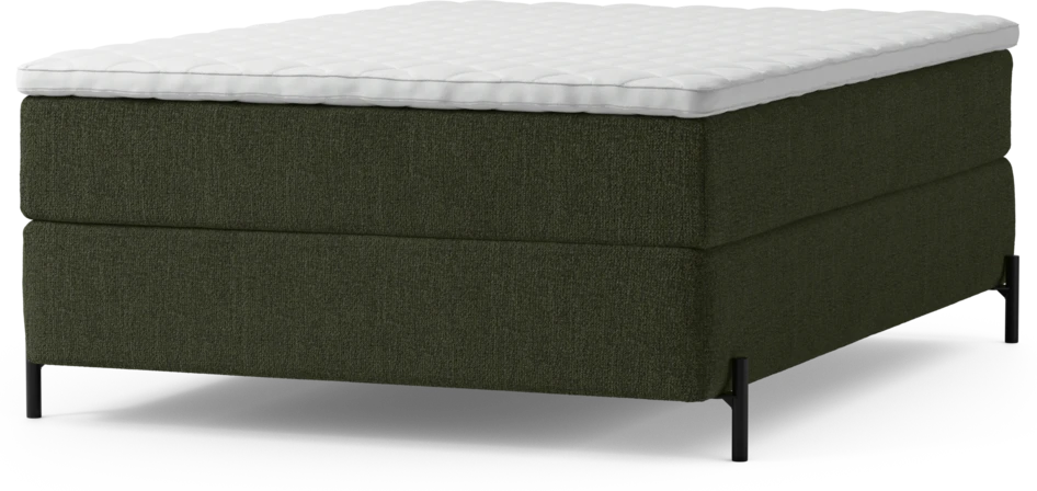 Delux Exclusive - Kontinentalsäng, enkelsäng 140 cm med bäddmadrass och sängben