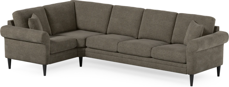 Eden - Hörnsoffa, 1+3-sits - Brun
