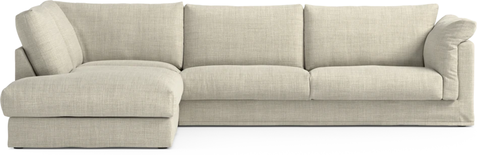 Cherrie Klädsel - Klädsel till 3-sits soffa med divan vänster - Beige