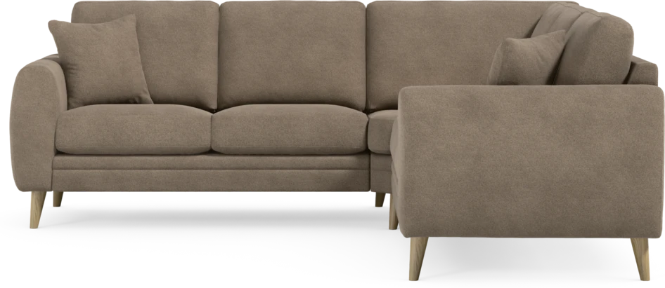 Eden - Hörnsoffa, 2+2-sits - Brun