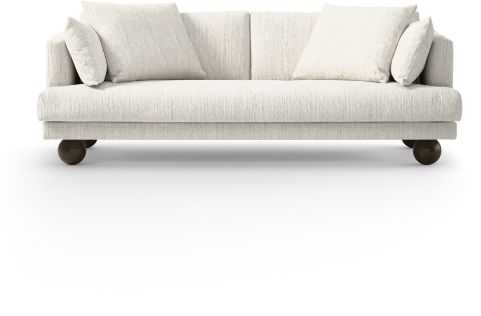 Harper - 3-sits soffa, hel dyna - Vit