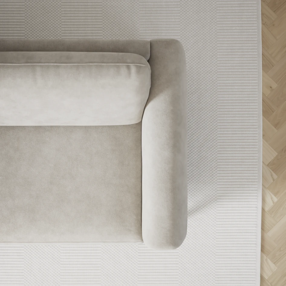 Bridge - 3-sits soffa med schäslong vänster och divan höger - Grå