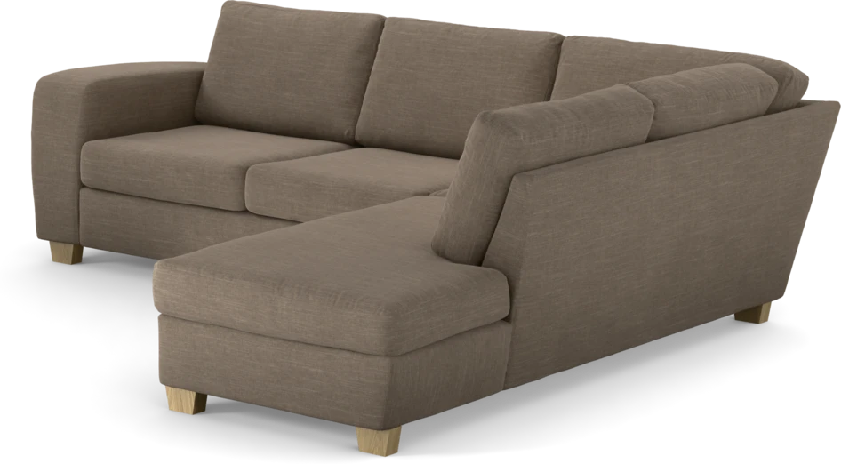 Friday - 2,5-sits soffa med divan höger - Brun
